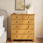 Pine Chest of 6 Drawers - Hampton