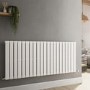 Riace White Horizontal Flat Designer Radiator 600x1428mm Single Panel 3337 BTU