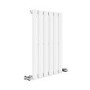 Riace White Horizontal Flat Designer Radiator 600x408mm Single Panel 953 BTU