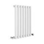 Sorrento White Horizontal Oval Designer Radiator 600x413mm Single Panel 1103 BTU