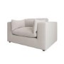 Beige Boucle Love Seat - Hudson