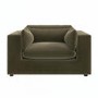 Khaki Green Velvet Loveseat - Hudson