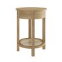 Oak Bedside Table with Drawer and Shelf - Ida