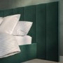 Green Velvet King Size Ottoman Bed with Wide Headboard - Iman