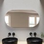 Oval Backlit Heated Bathroom Mirror with Lights 500 x 1000mm - Irena