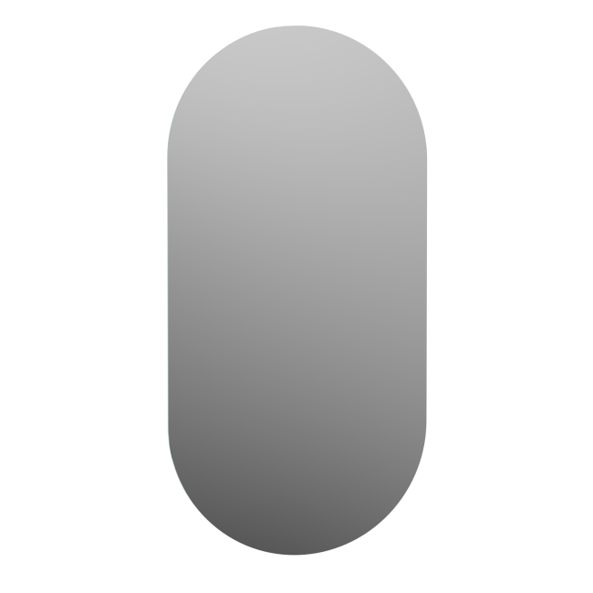 Oval Backlit Heated Bathroom Mirror with Lights 500 x 1000mm - Irena