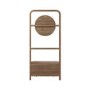 Eucalyptus Wood Hall Tree with Mirror and Shoe Rack - Joana