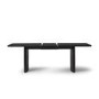 Large Black Oak Extendable Dining Table - Seats 6 - 8 - Jarel