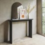 Slim & Narrow Black Oak Console Table - Jarel