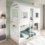 House Bunk Bed in White - Jasper