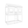 House Bunk Bed in White - Jasper