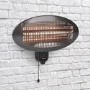 Tristar Wall Mounted Electric Patio Heater - 2kW with 3 Heat Settings