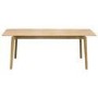 Large Oak Extendable Dining Table - Seats 4 - 6 - Leena