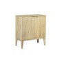 Small Solid Mango Wood Sideboard with Fluted Detail - Linea