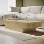 Rectangular Mango Wood Coffee Table - Linea