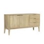 ALMOST PERFECT - Large Solid Mango Fluted Wood Sideboard with Drawers - Linea