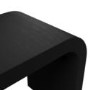 Black Curved Side Table -Lake