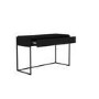 Black Wood Desk with Drawers - Larsen