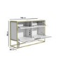 Matt White Office Storage Cabinet - Larsen