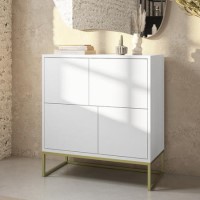 Matt White Multi Office Cupboard - Larsen