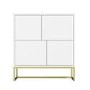 Matt White Multi Office Cupboard - Larsen