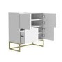 Matt White Multi Office Cupboard - Larsen