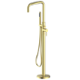 Brushed Brass Freestanding Bath Shower Mixer Tap - Lenton