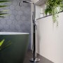 Chrome Freestanding Bath Shower Mixer Tap - Lenton