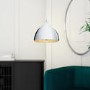 Chrome Dome Pendant Light Mosaic Inner - Eli