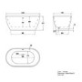 Freestanding Double Ended Bath 1400 x 750mm - Lisbon