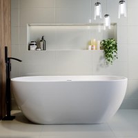 Freestanding Double Ended Bath 1545 x 750mm - Lisbon