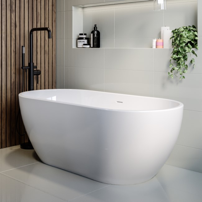 Freestanding Double Ended Bath 1645 x 750mm - Lisbon