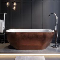 Copper Effect Freestanding Double Ended Bath 1650 x 750mm - Lisbon