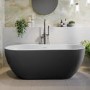 Gunmetal Grey Freestanding Double Ended Bath 1650 x 750mm - Lisbon