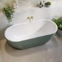 Green Freestanding Double Ended Bath 1650 x 750mm - Lisbon