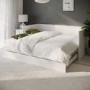 Single Wooden Day Bed with Trundle and Storage in White - Lincoln