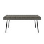 Large Dove Grey Faux Leather Dining Bench - Seats 2 - Logan