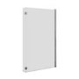 Chrome Hinged L Shape Shower Bath Screen 1450 x 975mm - Maia