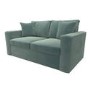 Mint Green Velvet Pull Out Sofa Bed - Seats 2 - Layton