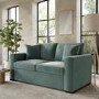 Mint Green Velvet Pull Out Sofa Bed - Seats 2 - Layton