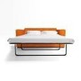 Orange Velvet Pull Out Sofa Bed - Seats 2 - Layton