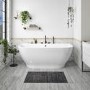 Freestanding Back to Wall Double Ended Bath 1650 x 780mm - Manilla