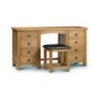 Solid Oak Dressing Table with 8 Drawers -Manhattan - Julian Bowen