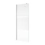 Walk In Shower 900mm Frameless Fluted Glass with Wall Support Bar - Matira