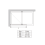 Walk In Shower 900mm Frameless Fluted Glass with Wall Support Bar - Matira