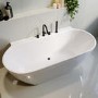 Matt Black Bath Waste Cover Upgrade