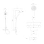 Aqualisa Midas 110 Chrome Exposed Thermostatic Mixer Shower Set