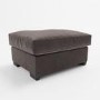 ALMOST PERFECT - Large Mink Velvet Footstool - Madison