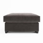 ALMOST PERFECT - Large Mink Velvet Footstool - Madison