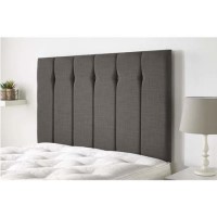 Double Dark Grey Linen Fabric Headboard - Amble